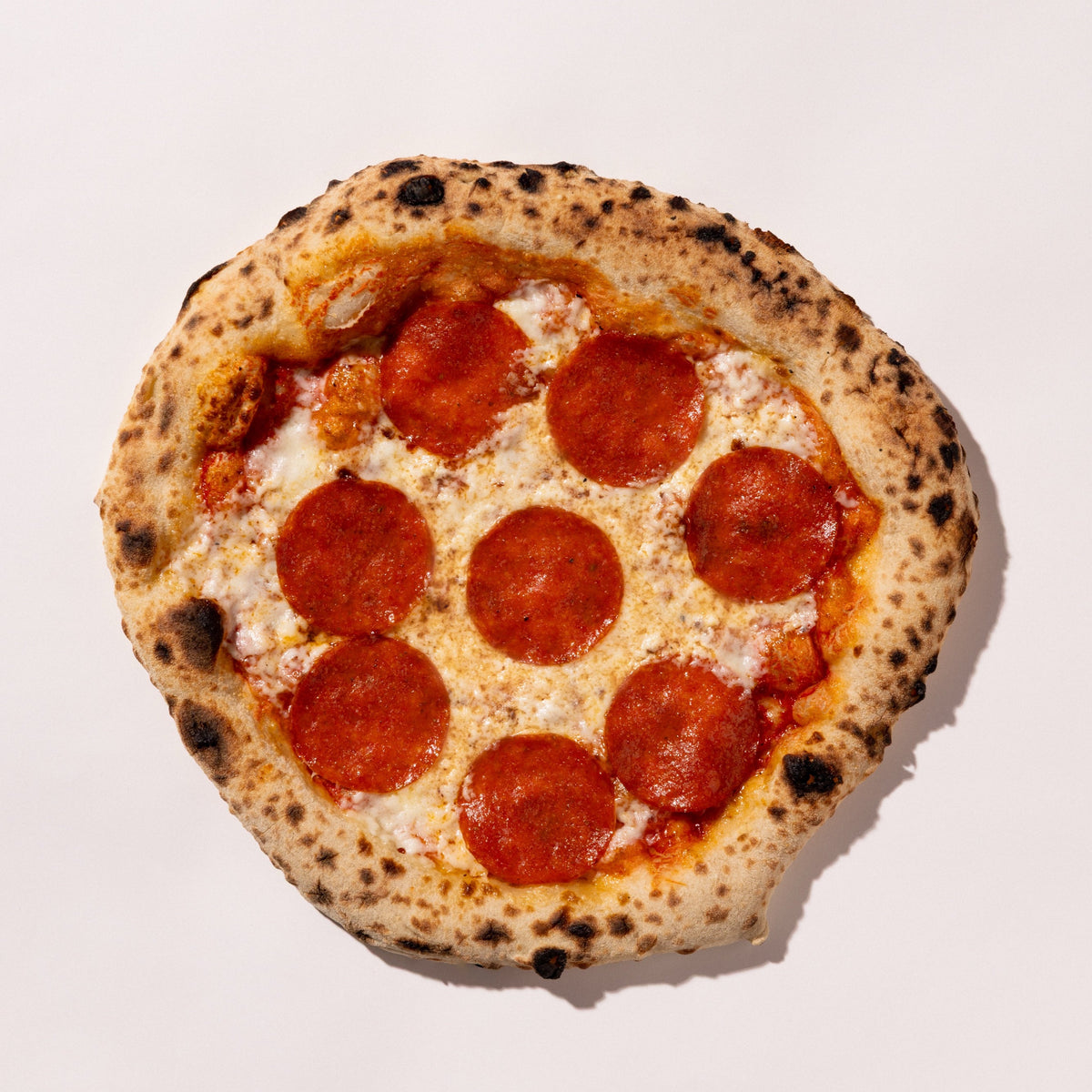 Pizza Diavola, fertig gebacken