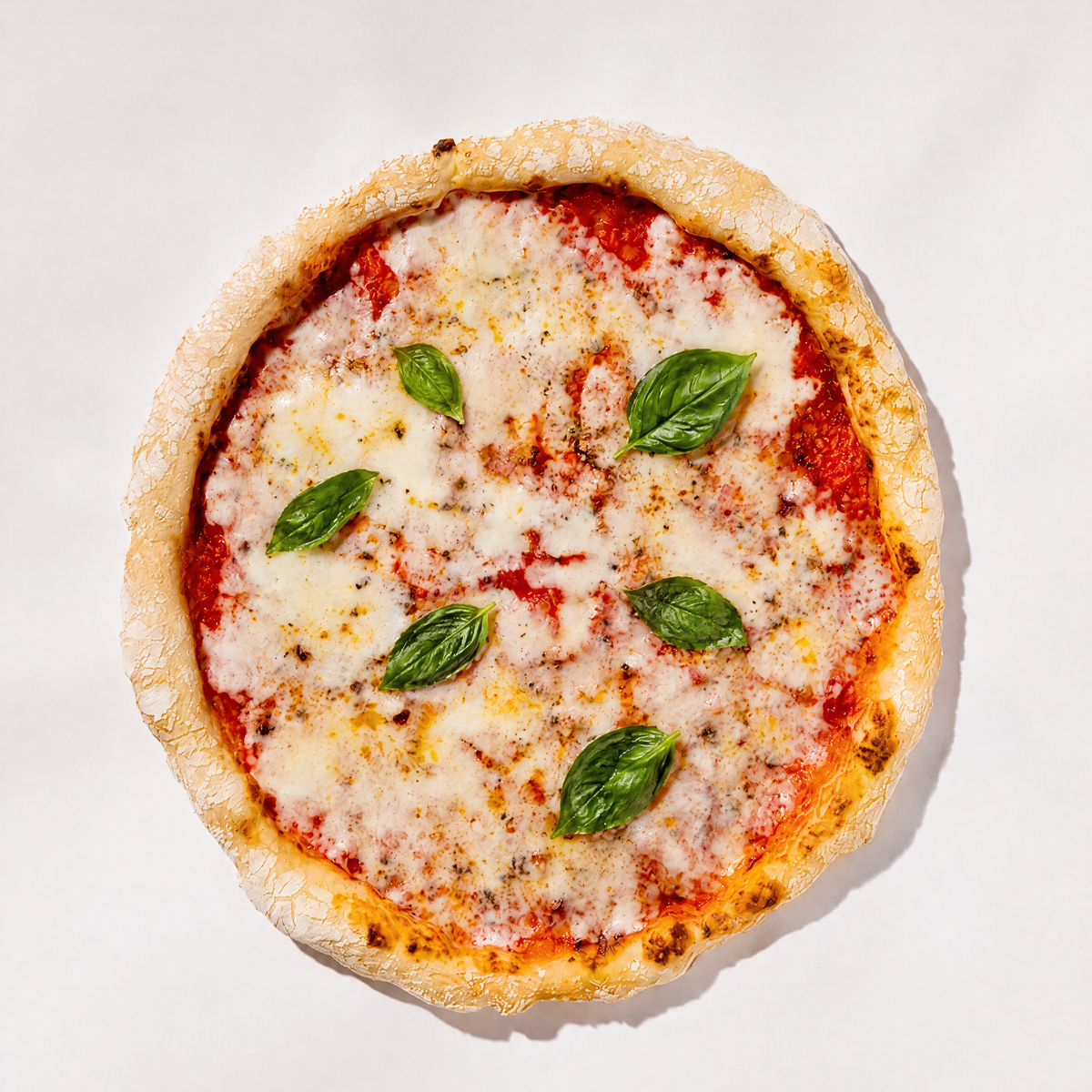 Pizza Margherita glutenfrei, fertig gebacken